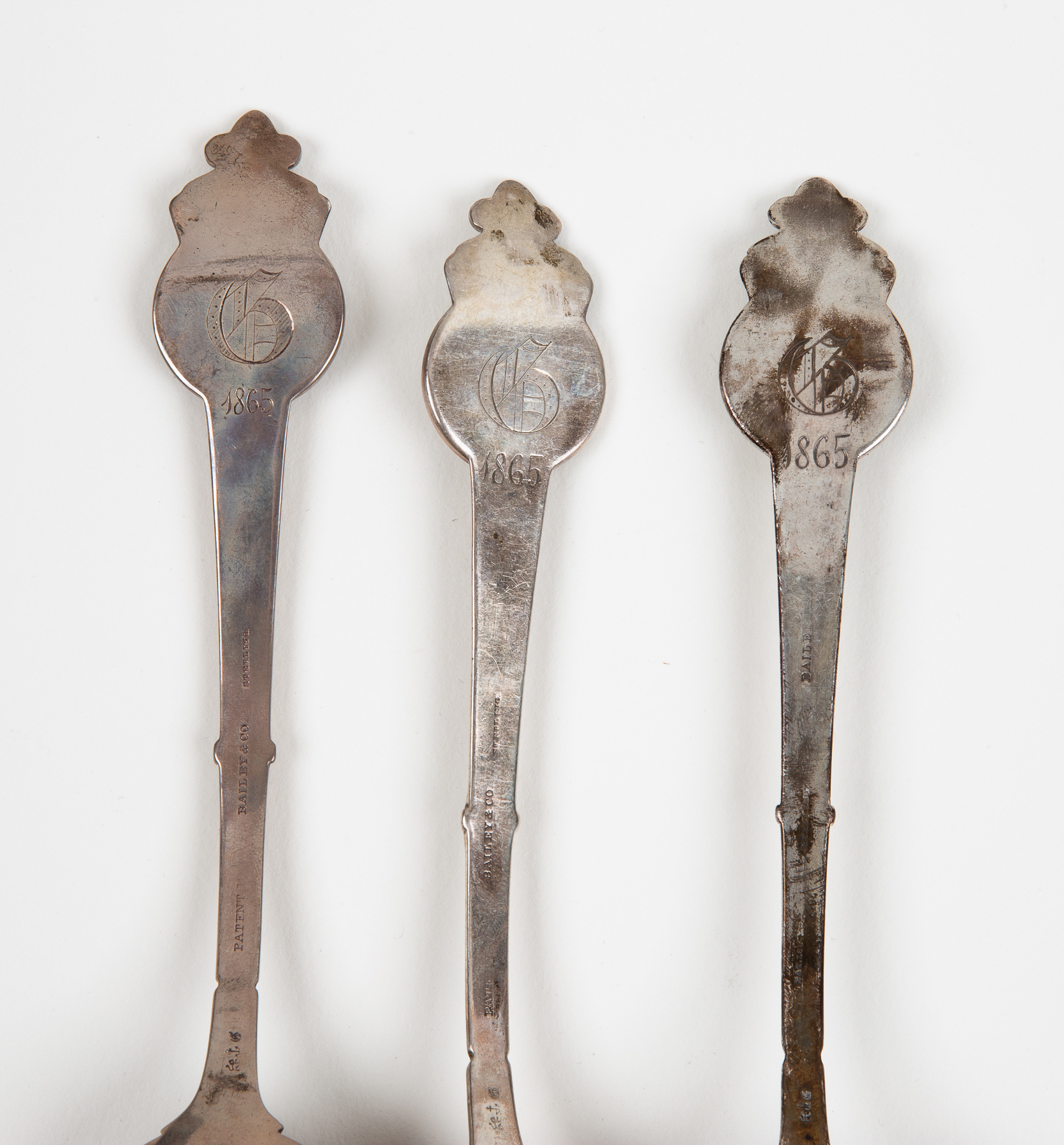 (3) President Ulysses S. Grant, Sterling Serving Spoons - Image 3 of 3