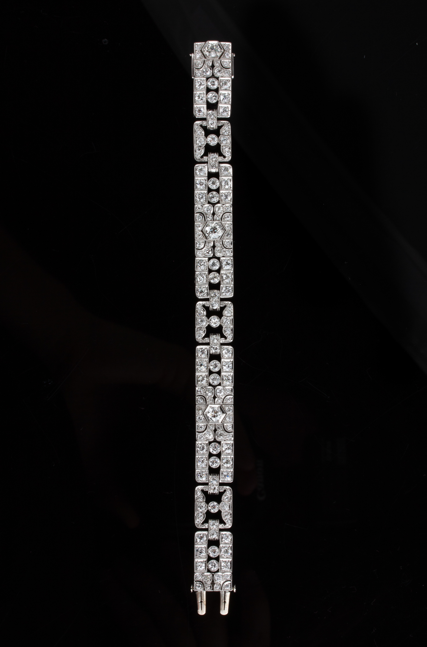 Platinum and Diamond Art Deco Era Bracelet - Image 2 of 7