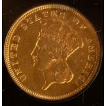 US 1878 $3 Gold Coin