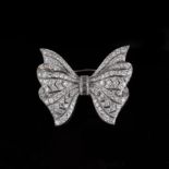 Platinum Art Deco Era Butterfly Pin