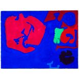 Patrick Heron (British, 1920-1999) "Pink in Ultramarine: Mini: April 25: 1981"