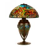 A Fine Tiffany Studios, New York, Woodbine Table Lamp