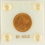 $5 1881 Gold Coin