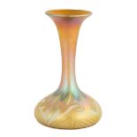 Quezal Decorated Art Glass Vase