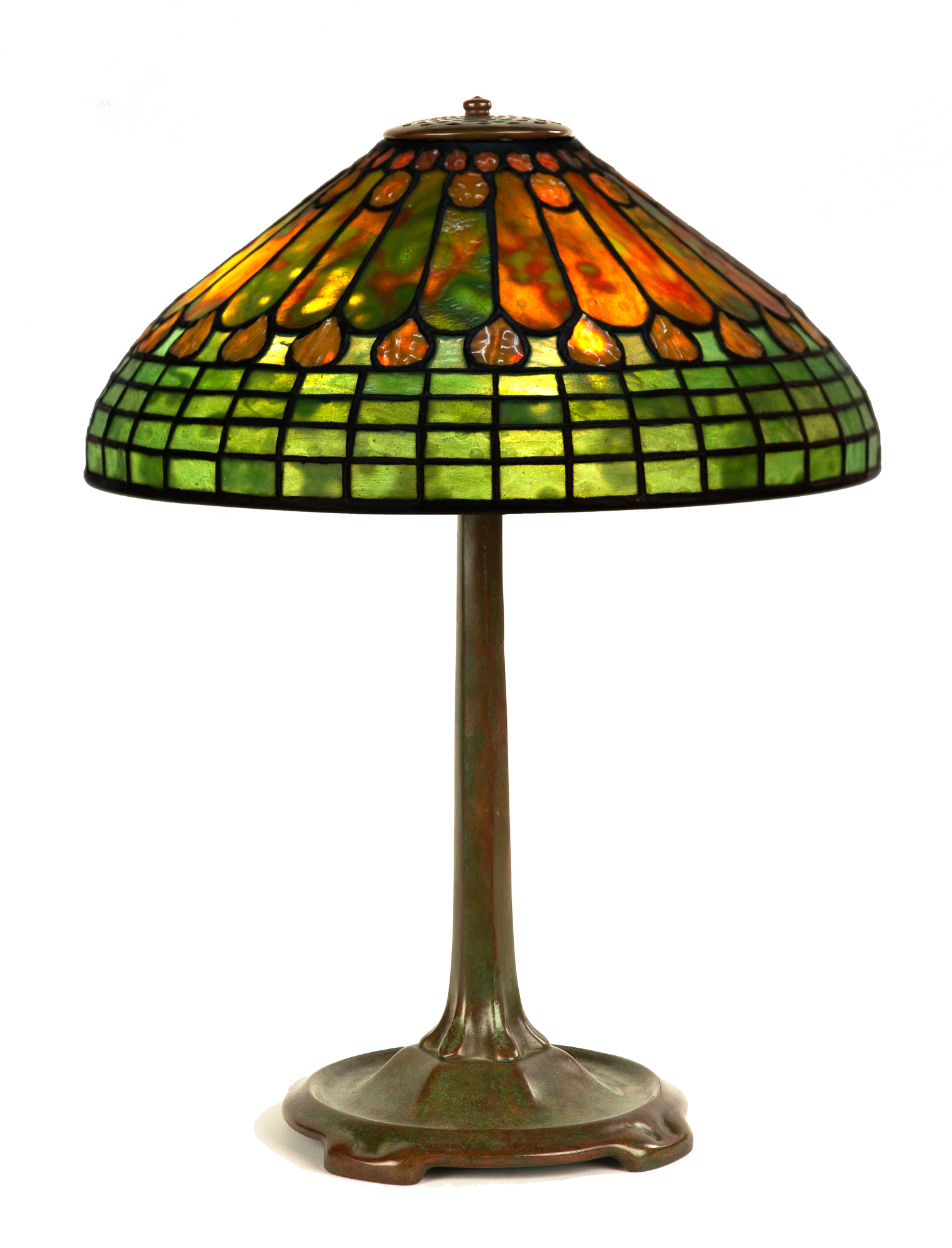 Tiffany Studios, New York, Jewel and Feather Table Lamp