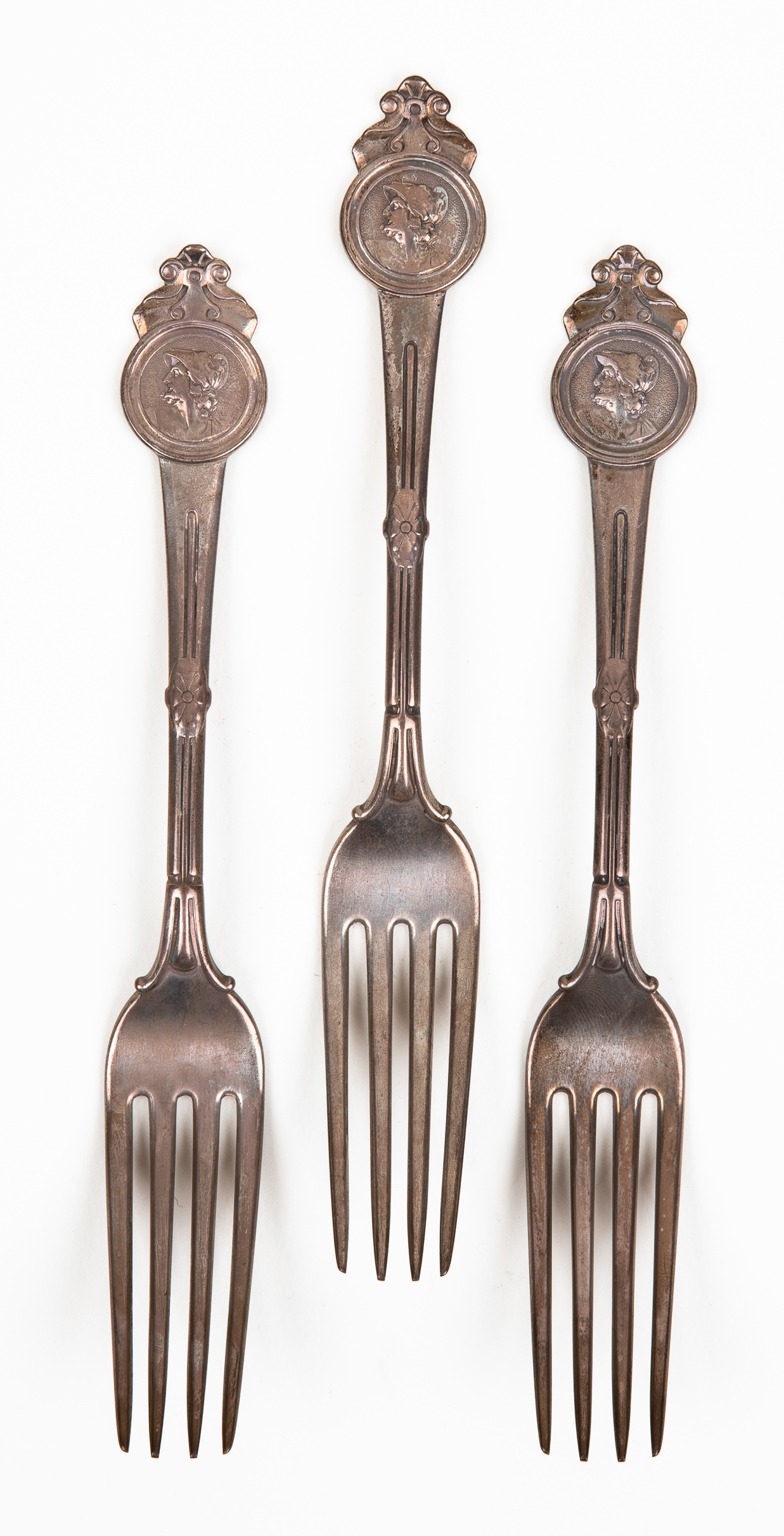 (3) President Ulysses S. Grant, Luncheon Forks - Image 2 of 3