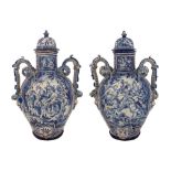 Pair of Monumental Italian Pharmacy Jars