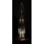 Limited Edition Steuben Glass "Cathedral" Obelisk designed by George Thompson