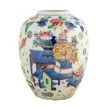 Chinese Famille Rose Ginger Jar