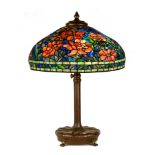 A Fine Tiffany Studios, New York, Peony Table Lamp