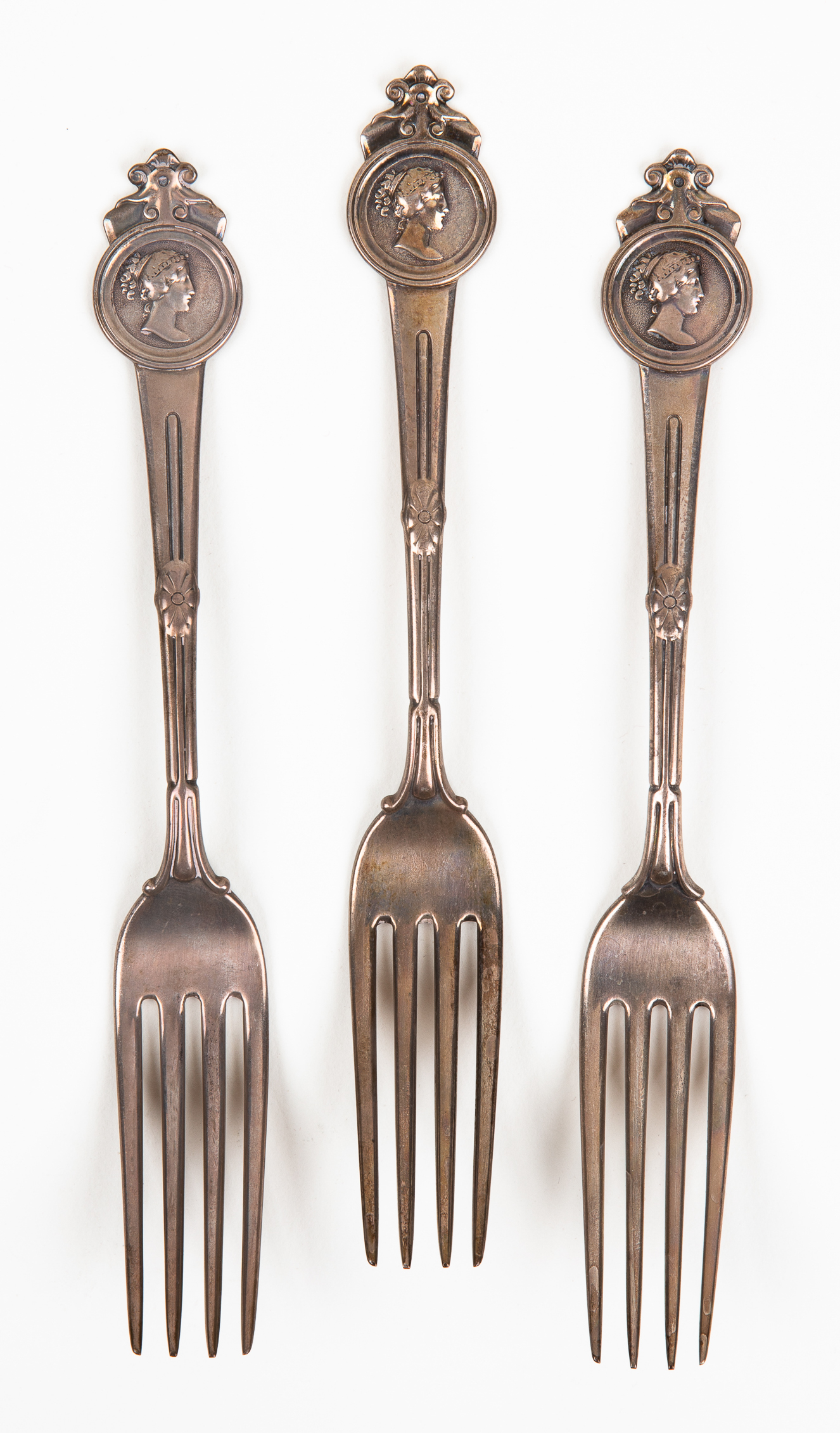 (3) President Ulysses S. Grant, Luncheon Forks - Image 2 of 3