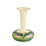 Quezal Decorated Art Glass Vase