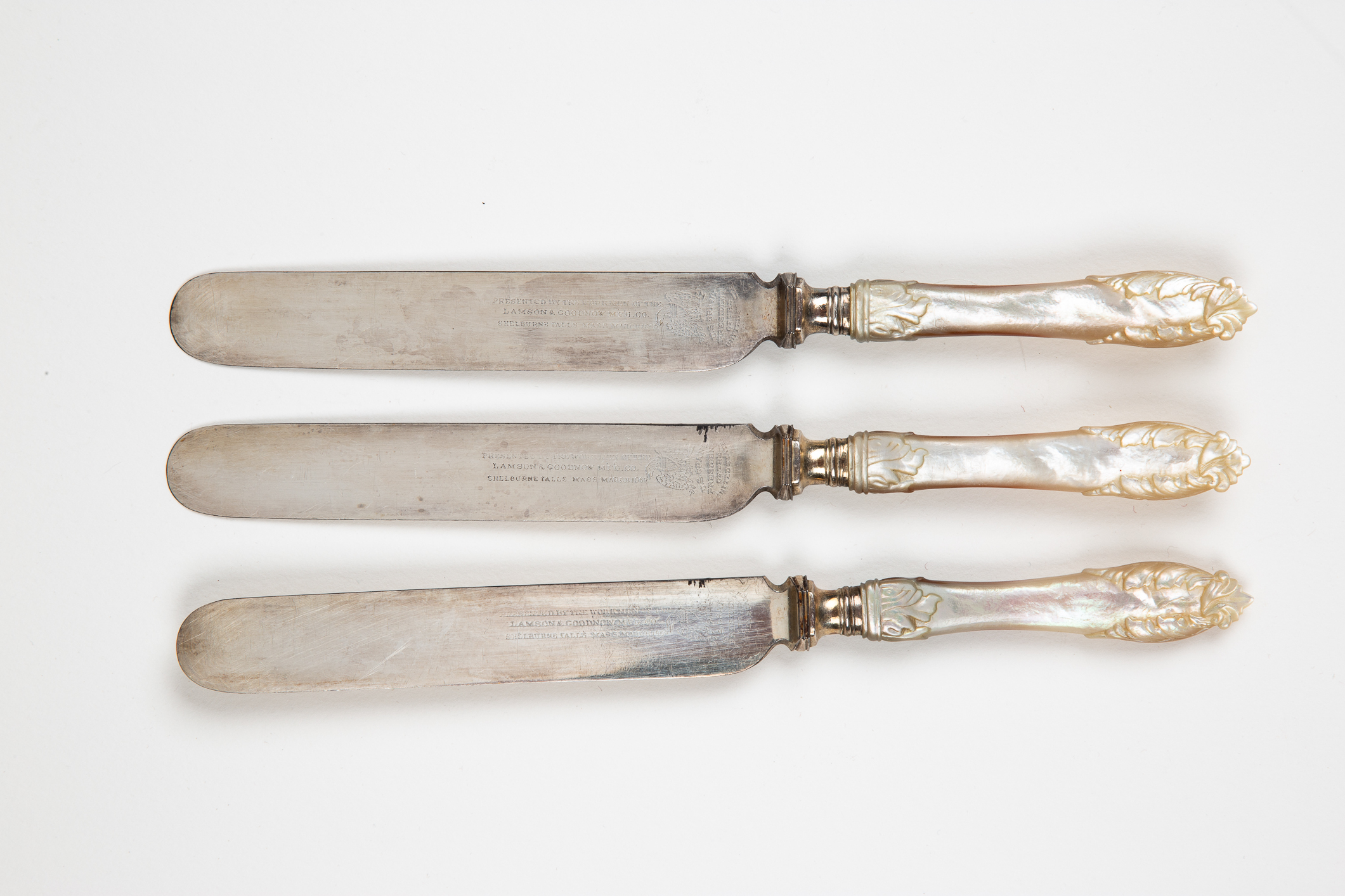 (3) Ulysses S. Grant, Presentation Luncheon Knives