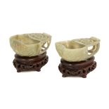 Chinese Carved Jade Cups