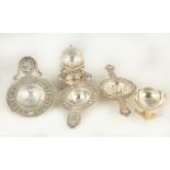 Sterling Silver Tea Strainers and Master Salt