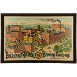 "The Eberhardt & Ober Brewing Company" Lithograph