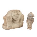 Two Pre-Colombian Carved Stone Figures