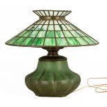 Arts & Crafts Leaded Glass Table Lamp