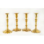 Two Pair Early Queen Anne Candlesticks