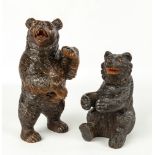 Two Black Forest Carvings of Bears
