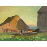 Roy Mason (American, 1886-1972) Barn Scene