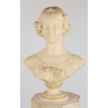 Carved Alabaster Bust