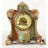 Majolica Shelf Clock