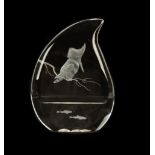 Steuben Glass Kingfisher/ James Houston