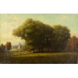 Frank Eastman Jones (American, 1854-1933) Landscape of Le Roy, New York
