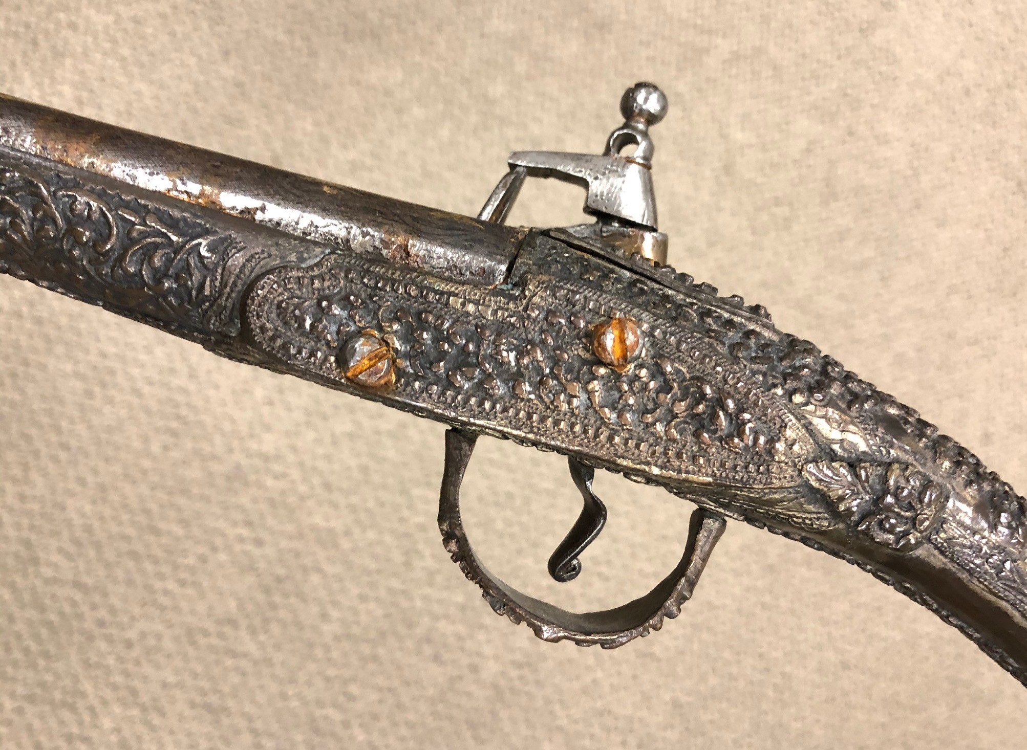 Pair of Middle Eastern Flint Lock Pistols - Image 5 of 8