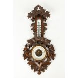 Carved Black Forest Thermometer