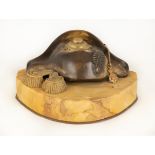 Napoleonic Bronze and Marble Inkwell