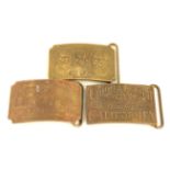 Three Tiffany & Co. Brass Buckles