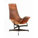 William Katavolos Swivel K Chair for Leathercraft