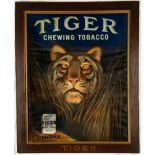 "Tiger Chewing Tobacco" Lithograph