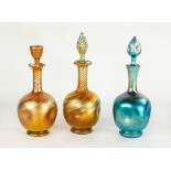 Three Steuben Decanters