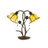 Unusual Handel Floral Table Lamp