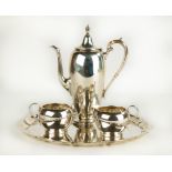 Gorham Sterling Silver Tea Set and Tray