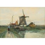 Charles Gruppe (American, 1860-1940) Windmill Scene