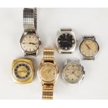 Six Vintage Wrist Watches