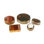 Agate & Metal Boxes