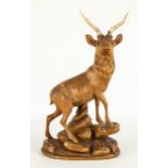 Carved Black Forest Deer