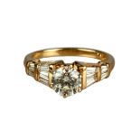 14K Yellow Gold Diamond Ring