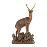 Large Carved Black Forest Stag