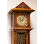 Tall Case Hall Clock with Disk Polyphon Music Box