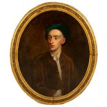 English School, 18th C., Portrait of Alexander Pope
