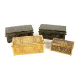 Four Bronze Jewelry Boxes