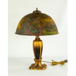 Reverse and Obverse Painted Table Lamp