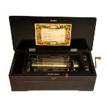 Ten Tune Cylinder Music Box