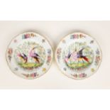 Two Chelsea Porcelain Hand Painted Plates